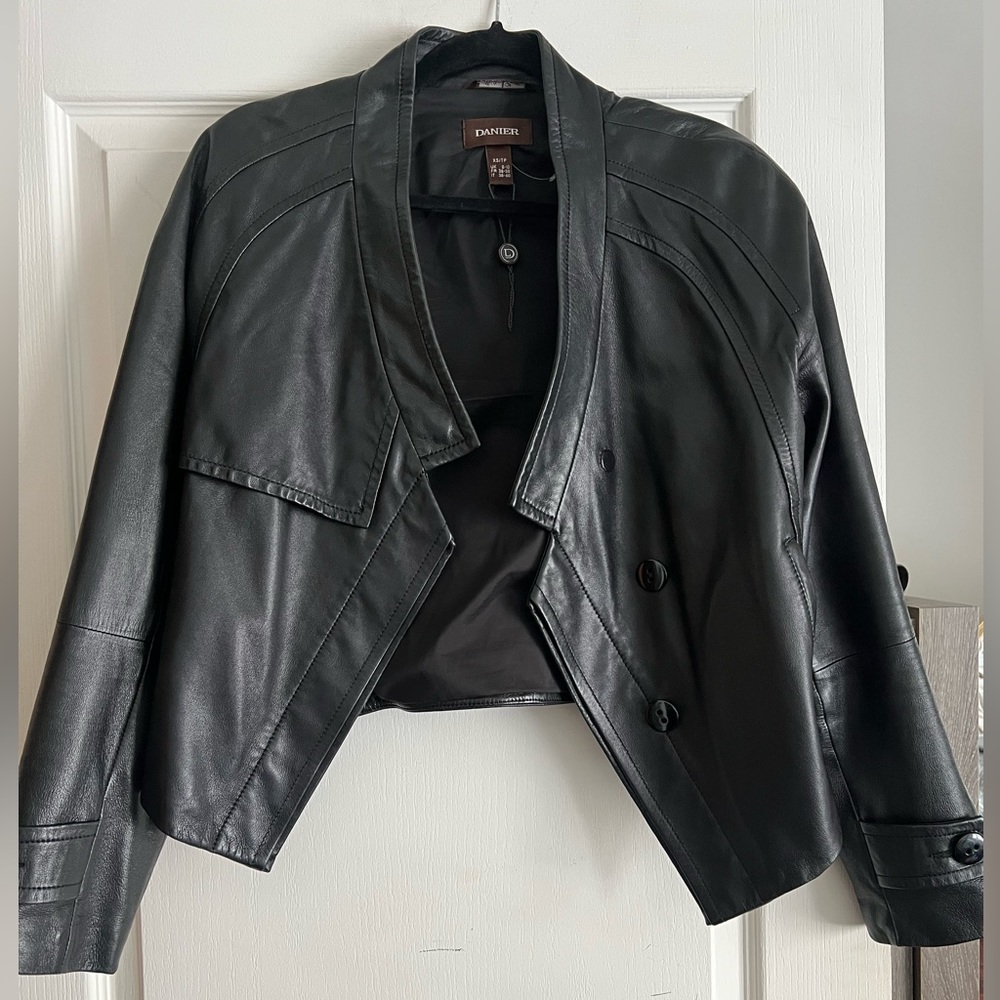 Danier leather jacket size xs